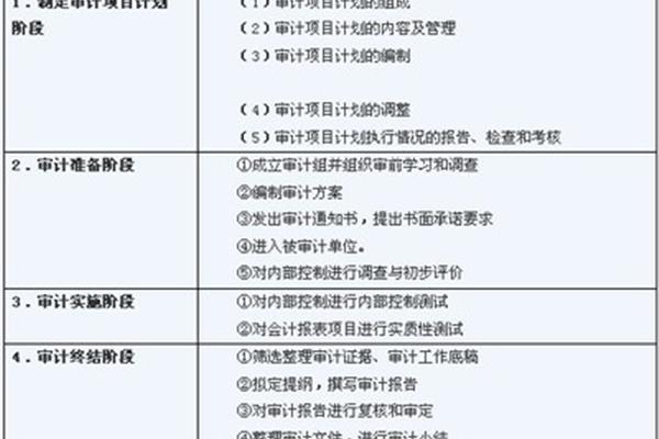 审计项目计划