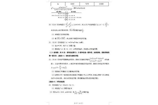 河南高考数学