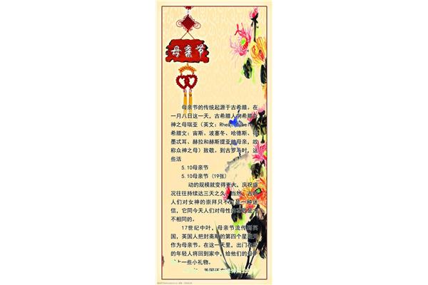 母亲节来历