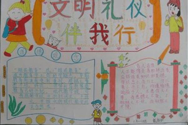 文明伴我行手抄报