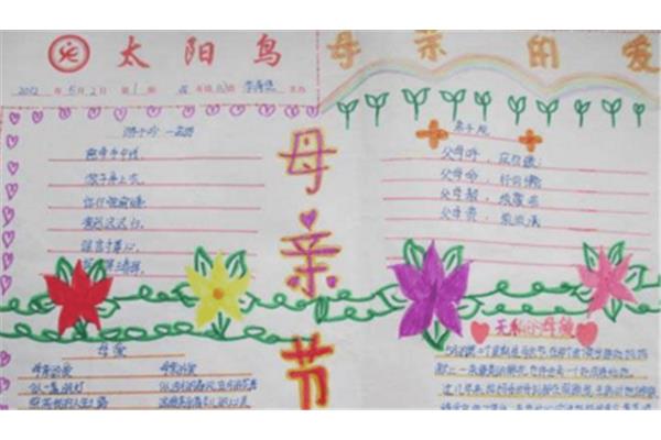 母亲节手抄报简单