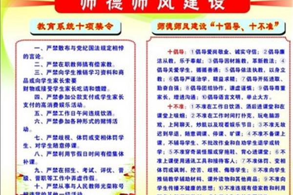 师德师风十项准则