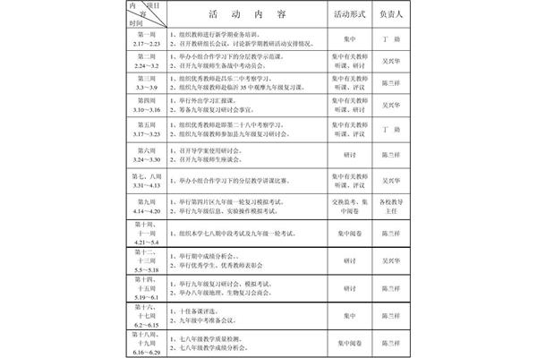 校本教研计划