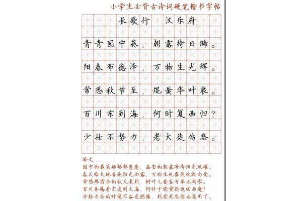 钢笔字帖练字