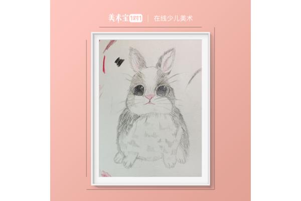 兔子绘画作品