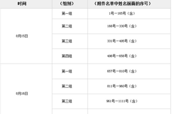事业编面试时间