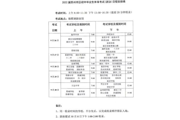 苏州中考时间