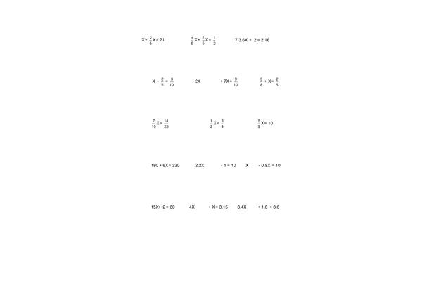 解方程题100道
