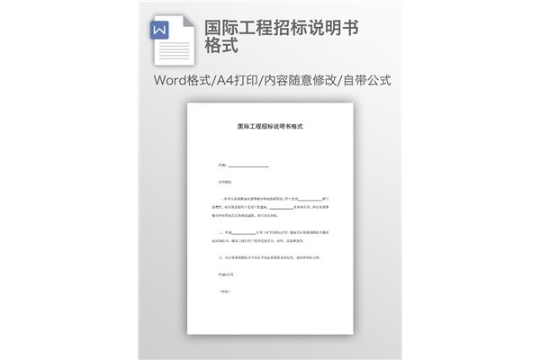 说明的格式