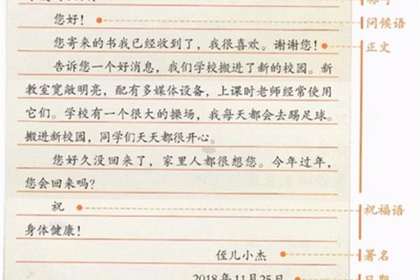 写信格式范文