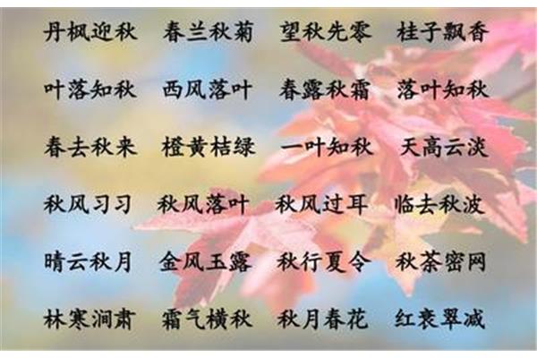 描写冬天四字词语