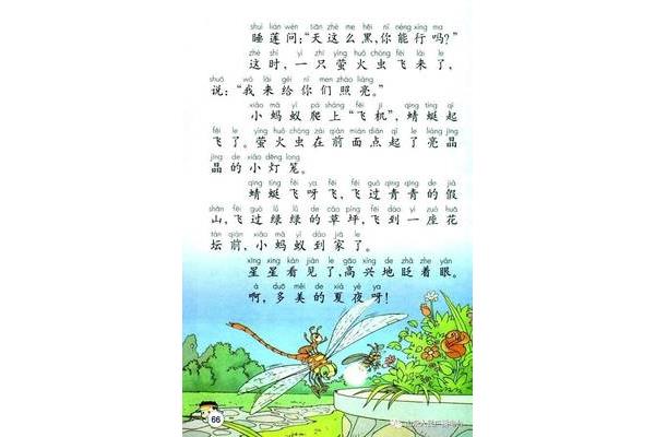 夏夜多美课文