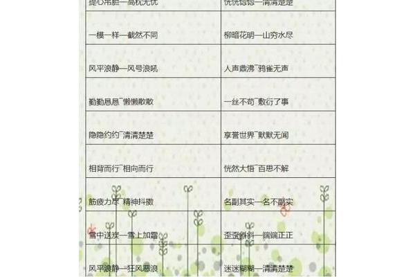 截然不同的反义词