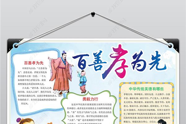 关于孝的手抄报