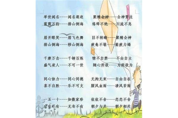 成语近义词