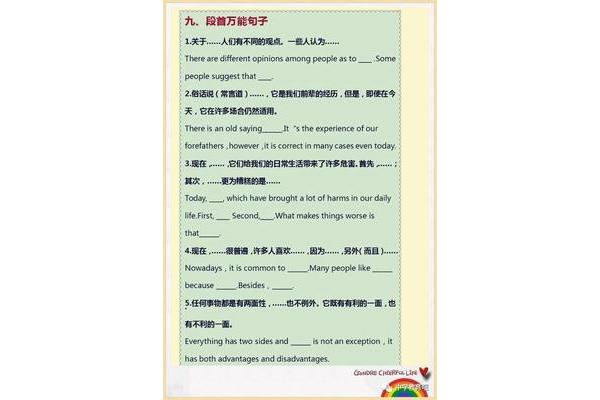 英语作文结尾