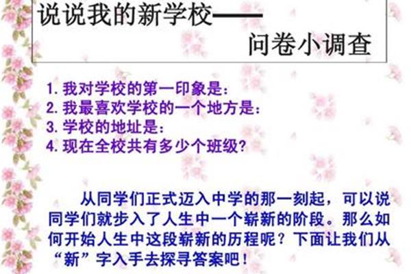 我的新学校
