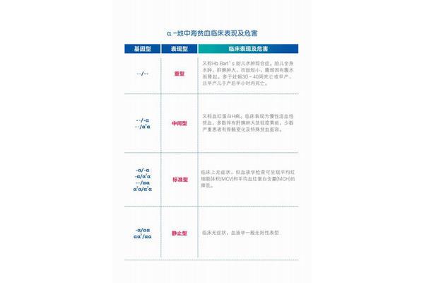 贫血的类型