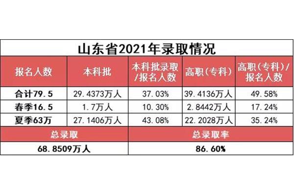 山东省高考人数