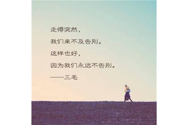 来不及告别