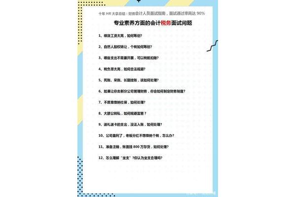会计面试问题