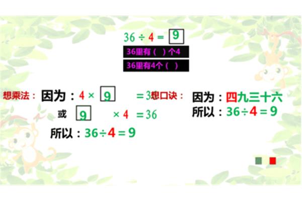 数学除法口诀