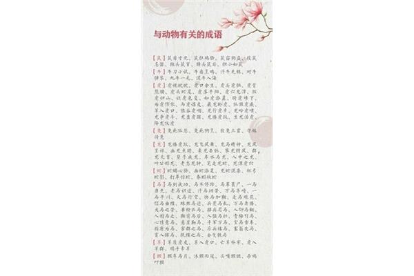 与生肖有关的成语