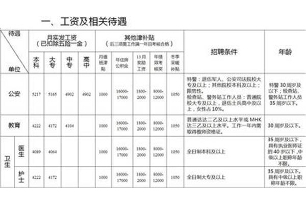 特岗教师待遇