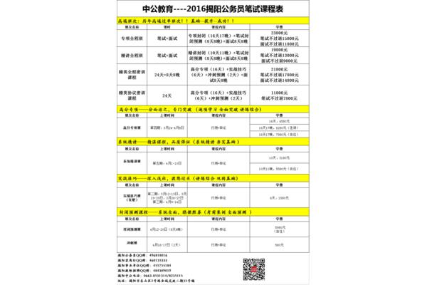 公务员招考简章