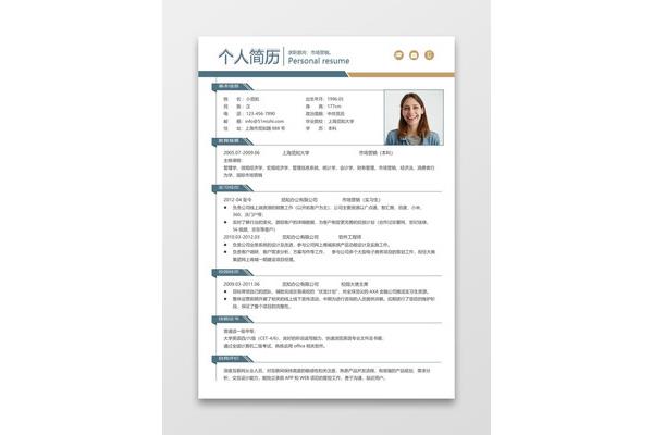 自我介绍面试模板
