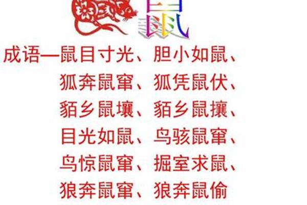 与生肖有关的成语