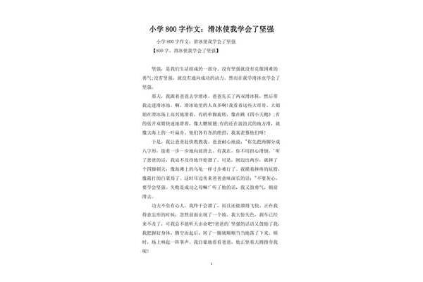 滑冰的作文