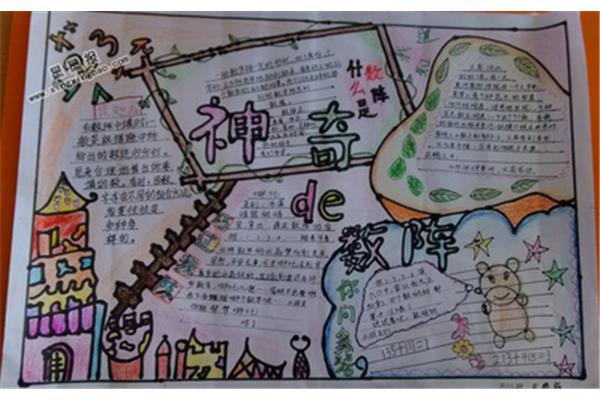 神奇的数学手抄报