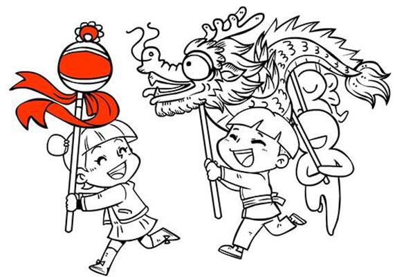 元宵创意画