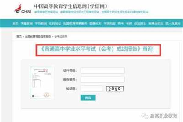 如何查询会考成绩