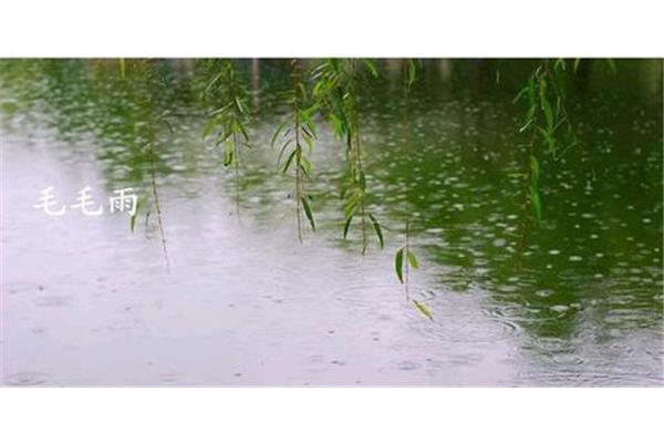 阵雨的情景