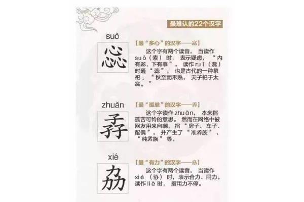 史上最难的汉字