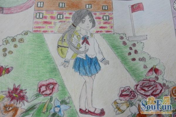 我的校园绘画