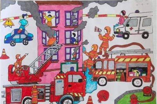 安全绘画作品