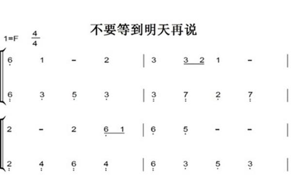 不要等到明天再说