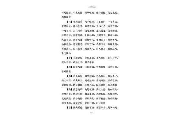 与生肖有关的成语