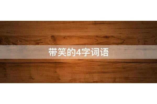 带笑的四字词语