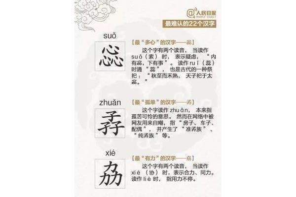 史上最难的汉字