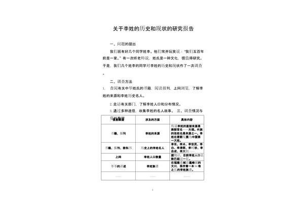 李姓的来源和历史