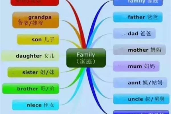 家庭的英语单词