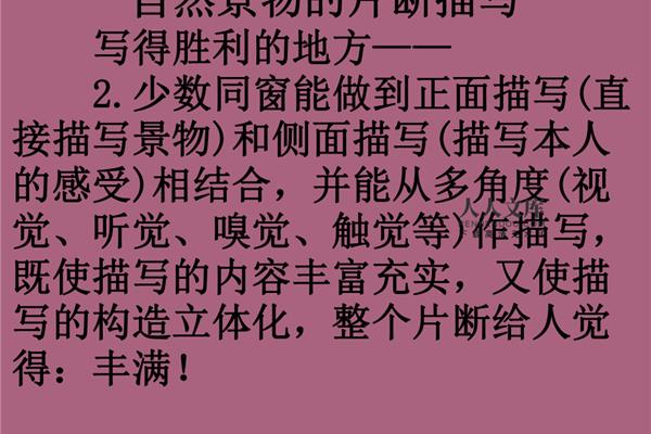 写景的片段