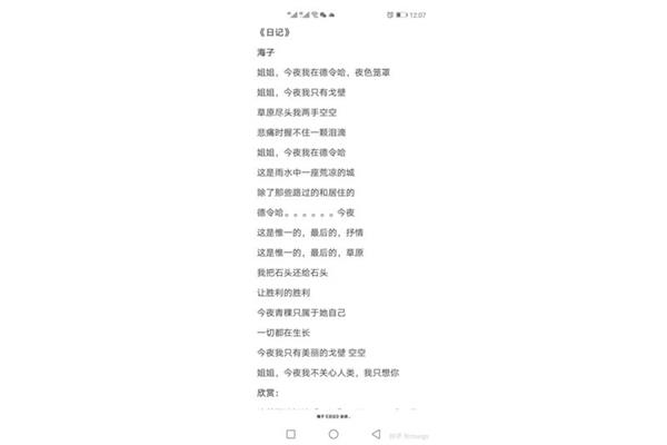 朦胧诗代表作品