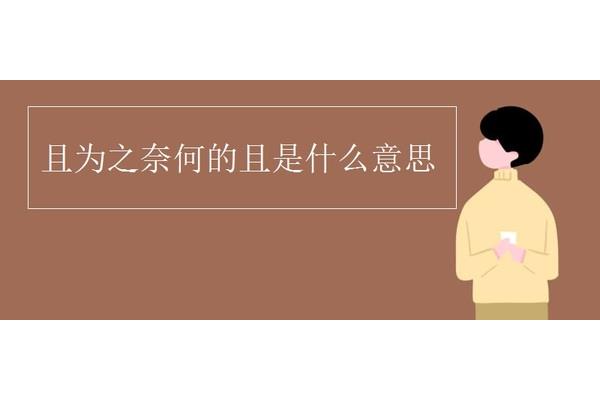 且为之奈何