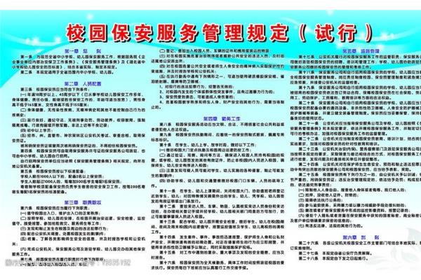 保安服务管理条例
