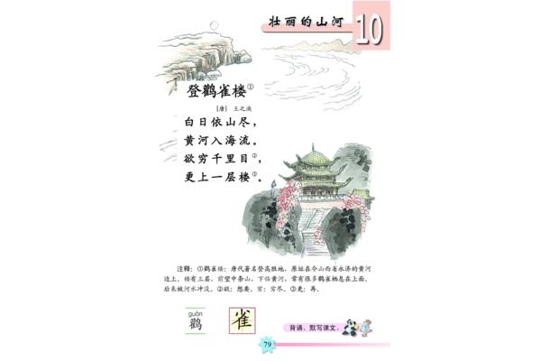 《登鹳雀楼》
